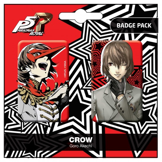 Persona 5 Royal Crow / Goro Akechi Badge Pack.