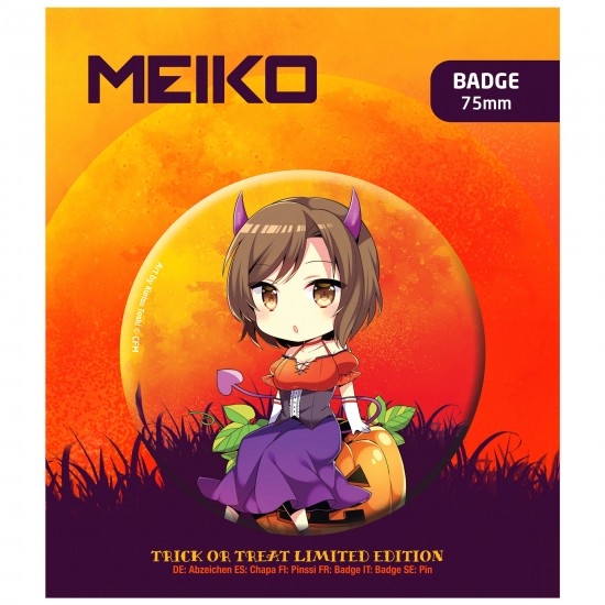 Piapro Characters: Meiko Halloween Button Badge 75mm