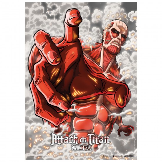 Attack On Titan Colossal Titan Fabric Poster 84cm x 118cm