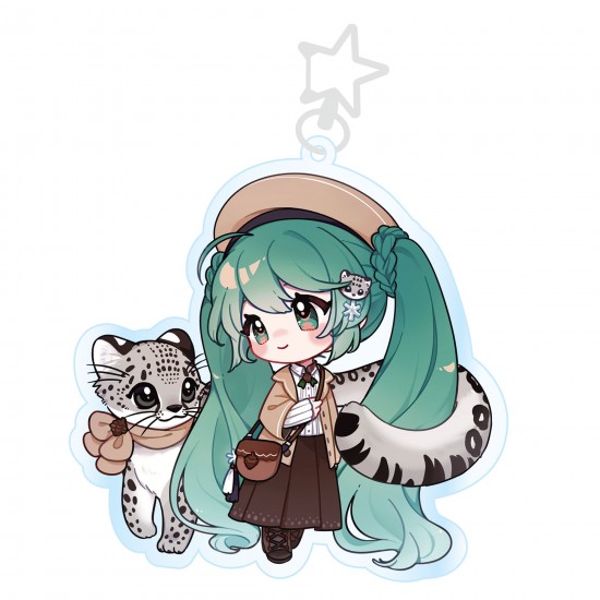 Hatsune Miku Kawaii Winter Time Acrylic Key Chain