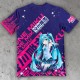 Hatsune Miku All Over Printed T-shirt: Expressive VibesUnisex)