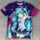 Hatsune Miku All Over Printed T-shirt: Expressive VibesUnisex)