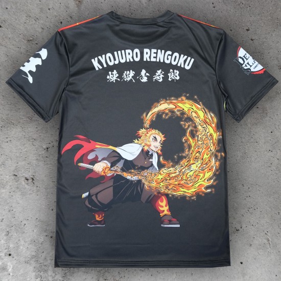 Demon Slayer All Over Printed T-shirt: Kyojuro Rengoku (Unisex)