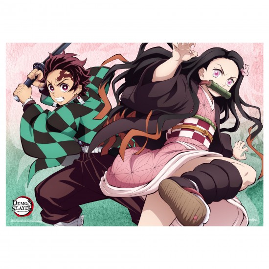 Demon Slayer: Kimetsu no Yaiba Tanjiro And Nezuko Fabric Poster (A0)