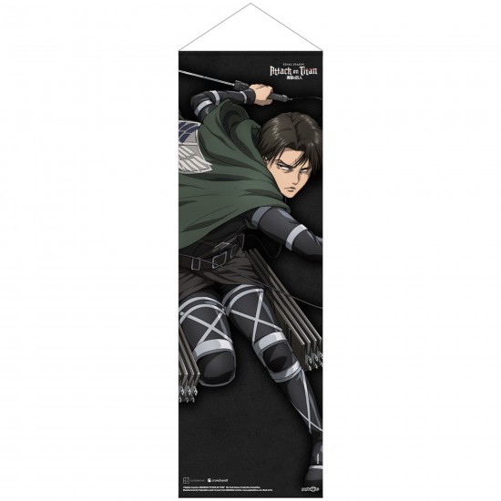 Attack on Titan Final Season Slim Fabric Wall Scroll: Levi 30cm x 90cm