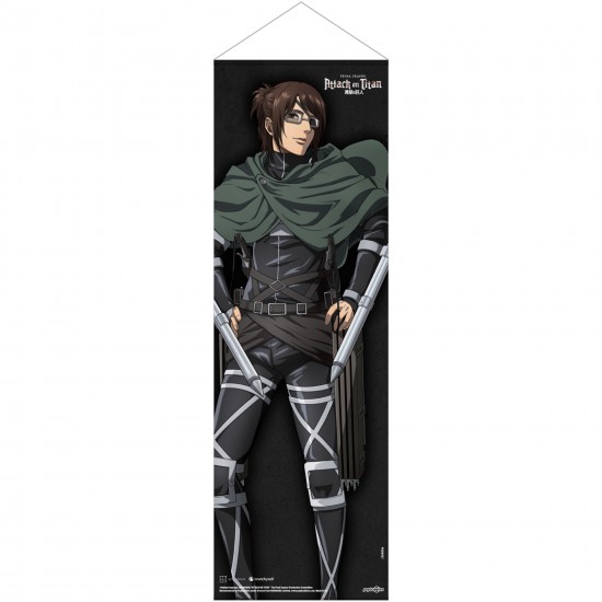 Attack on Titan Final Season Slim Fabric Wall Scroll: Hange Zoë 30cm x 90cm