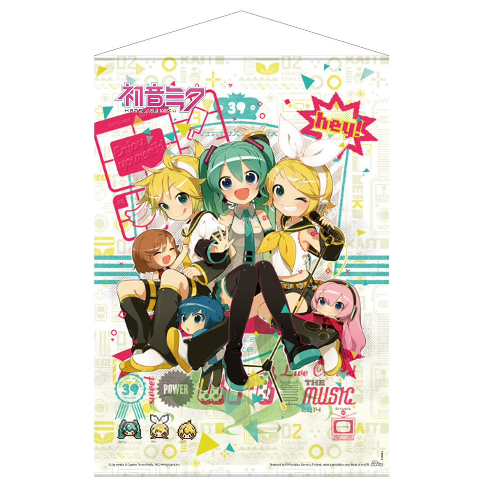 Hatsune Miku: Hey! Piapro Characters Wall Scroll - PBWS03